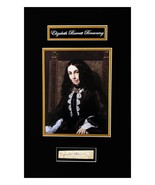 Elizabeth Barrett Browning Original Signature Cut Museum Framed Ready to... - £1,176.02 GBP