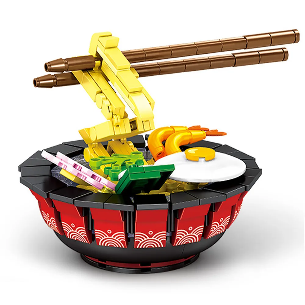 2022 City Creativity Street View Japanese Food Japanese Ramen Model Building - £26.13 GBP