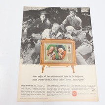 1964 RCA Victor Color TV Bonanza Dodge Polara Showstopper Print Ad 10.5x... - $8.00