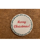 Vintage Merry Christmas! Pinback Pin 3" - $7.20
