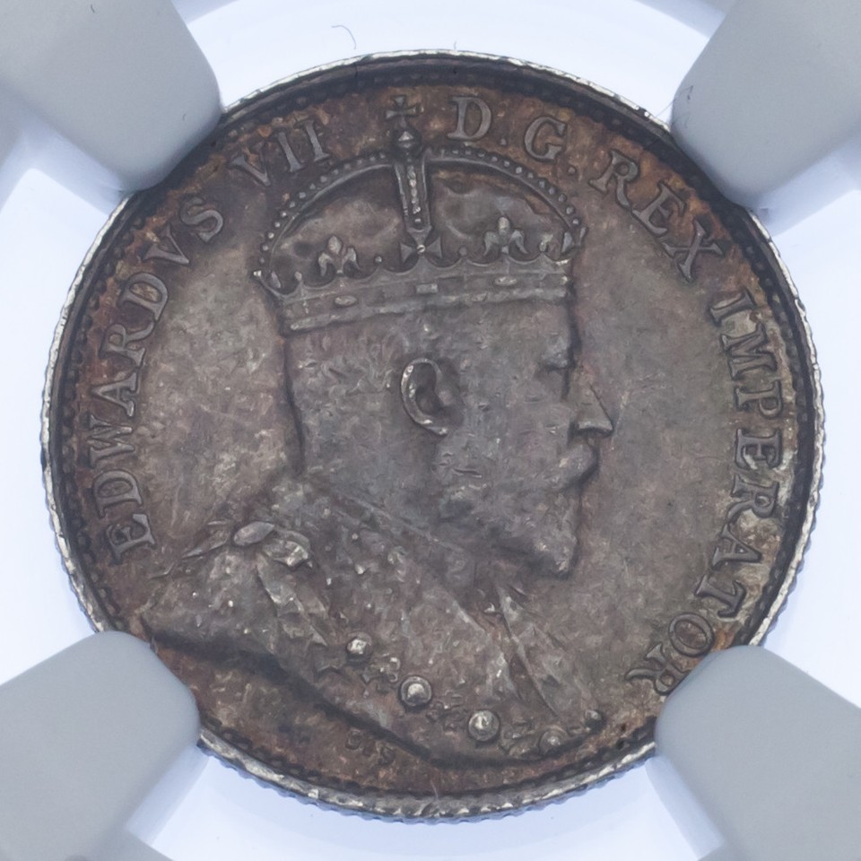 1909 Canada 5 Cent Maple Leaves Knot Tie Cross Graded By NGC Ace MS62-
show o... Item image 3