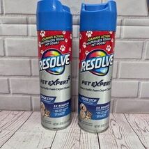 Lot Of 2, Resolve Pet Expert High Traffic Foam Carpet Cleaner 22oz. - $18.95