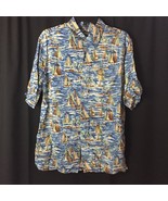 Men&#39;s Croft &amp; Barrow Sail Boats Asian Ocean Size M Short Sleeve Hawiian ... - $19.85 CAD