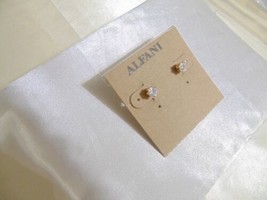 Alfani Gold Tone Cubic Zirconia Stud Earrings  R564 - $5.43