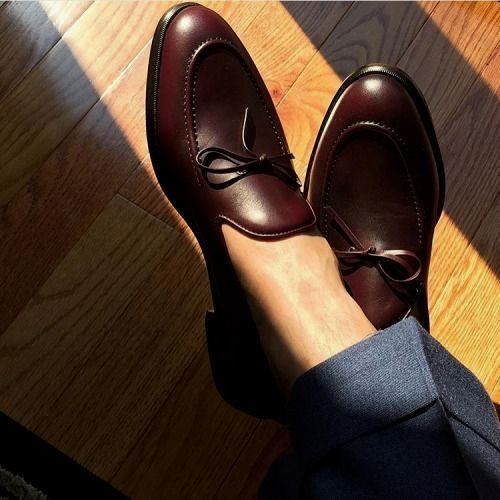 NEW Handmade Men's burgundy leather loafer, burgundy tassel loafers, men's loafe