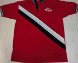 Team Triton Boats red black Polo shirt men's XL cotton checked racing co... - $14.84
