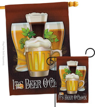 It&#39;s Beer O&#39;Clock - Impressions Decorative Flags Set S117028-BO - £46.33 GBP