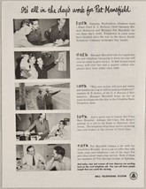 1953 Print Ad Bell Telephone System Rural Phone Service Line Farmers Communicate - £13.88 GBP