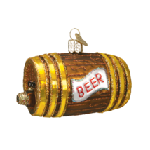 Old World Christmas glass Ornament 32064 keg of beer 2.25” x 3.5” - $306.87 MXN