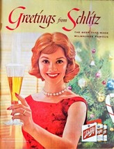 SCHLITZ - Greetings from Schlitz- Milwaukie Beer - Famous -1960 Vintage ... - $12.11