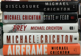 Michael Crichton Hardcover Disclosure Next Prey State Of Fear Airframe X5 - £19.41 GBP