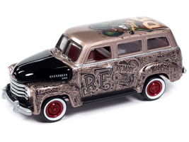 1950 Chevrolet 3100 Suburban Bronze Metallic with Black Hood &quot;Rat Fink&quot; Pop Cult - £19.43 GBP