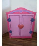 Build A Bear Armoire Closet Wardrobe Pink and Purple With Drawer aprox 2... - £20.23 GBP