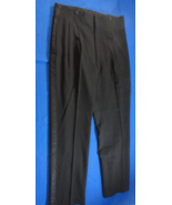 1971 USAF U.S. AIR FORCE BLACK MESS DRESS PANTS SLACKS UNIFORM 32X29 - €61,48 EUR
