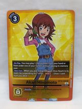 Digimon Akari Hinomoto Foil Box Topper Card BT10-089 - $7.91
