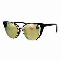 Women&#39;s Cat Eye Fashion Sunglasses Unique Open Double Frame UV 400 - £8.64 GBP+