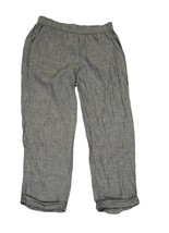 Rachel Roy  Women&#39;s Blue Linen Pull On Classic Coastal Summer Pants Medium - $263.68 MXN