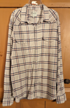 Lucky Brand Mens XL Pearl Snap Button Front Saturday Stretch Long Sleeve... - £18.85 GBP