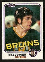 Boston Bruins Mike O&#39;connell 1981 Topps Hockey Card # E 70 Nr Mt - £0.39 GBP