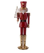 Holiday Soldier Figure Red 16&quot; OverJoyed Boutique Toy/Tin like Nutcracke... - $37.77 CAD