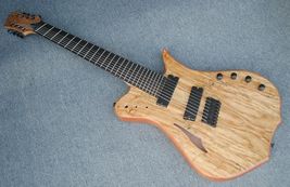 Brand New 8 String Electric Guitar Fanned Fret With Semi-Hollow Body - £443.92 GBP