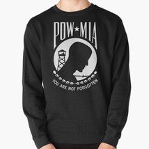  Pow Mia You Are Not Forgotten Men&#39;s Pullover Black Sweatshirt - £26.14 GBP