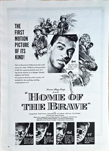 HOME OF THE BRAVE-ARMY-LLOYD BRIDGES-HOLLYWOOD MOVIE-1949 Vintage Print ... - $10.77
