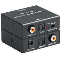 Optical-To-Coaxial Or Coaxial-To-Optical Digital Audio Converter, Bi-Dir... - $29.32