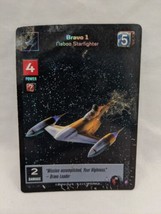 *Damaged* Star Wars Young Jedi CCG Foil Bravo 1 Trading Card F8 - $4.94