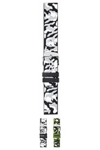 Morellato Camouflage Silicone Watch Strap - Olive Green - 20mm - Chrome-plated S - £27.61 GBP