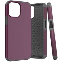 Rugged Heavy Duty Shockproof Case Cover DARK PURPLE For iPhone 13 - £6.10 GBP