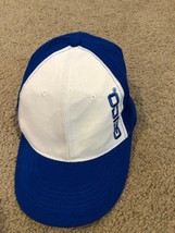 Geico Gecko Lizard Insurance Adjustable Baseball Hat Cap Blue White Words - $16.74