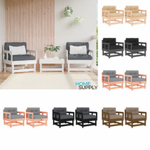 Modern Wooden Outdoor Garden Patio 2pc Pine Wood Chairs Chair Seat With ... - $189.23+