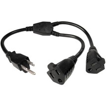 Cables Unlimited 2 Outlet Xtender Power Cord Splitter - £10.21 GBP