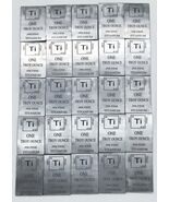Lote De 25 Barras De Titanio Puro .996 De 1 Onza Oz - $138.58