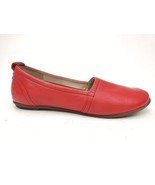 Fly London Red Leather Ballet Flat Loafers Sz 38 EU 7.5-8 US - £44.80 GBP