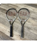 2 (two) Wilson Tennis Racket Impact Titanium L4 4 1/2 Power Bridge 23-27 kg - £21.85 GBP