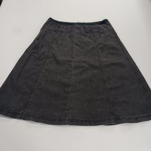 Larry Levine Stretch RN103715 Women's 12 (31×26) Black Cotton Blend A-Line Skirt image 2