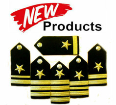 Authentic Us Navy Line Officers Hard Shoulder Boards Ranks Hi Quality Cp Made - £31.98 GBP+