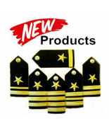 AUTHENTIC US NAVY LINE OFFICERS HARD SHOULDER BOARDS RANKS Hi QUALITY CP... - $737.75 MXN+