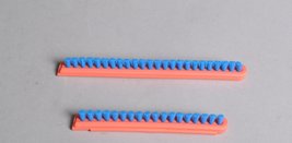 Eureka Sanitaire Brush Roll Bristle Strip Inserts Orange Blue 2 Pk Part ... - $9.20