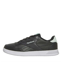 Womens Reebok Court Advance Trainers Core Black/Aqu Dust/Sport Green - $43.47