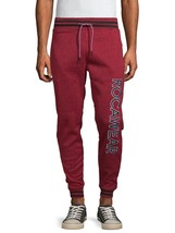 NWT ROCAWEAR MSRP $54.99 TOP PICK AUTHENTIC MENS RED FLEECE JOGGER PANTS... - $26.99