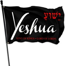 Yeshua 3x5 ft Polyester Double Sided &quot;Yeshua King Of Kings Lord Of Lords... - €9,76 EUR