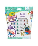 Crayola Glitter Dots Set Bold Colors Glitter With Less Mess 42 Count - £12.48 GBP