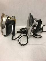 2 pieces vintage clothes iron Sunbeam Not tested steampunk Mid century Electric - £17.83 GBP