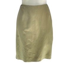 LIDA BADAY Skirt Contoured Waist Paneled Khaki Pencil Women&#39;s Size 6 - £23.73 GBP