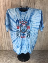 Post Malone Women&#39;s Blue Tie-Dye Old Row Usa Short Sleeve Graphic Tee 2XL Euc - £11.88 GBP