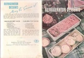 Refrigerator Desserts Tri-Fold from Mazola Oil - £1.39 GBP