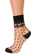 BestSockDrawer GRETA black sheer socks - $9.90